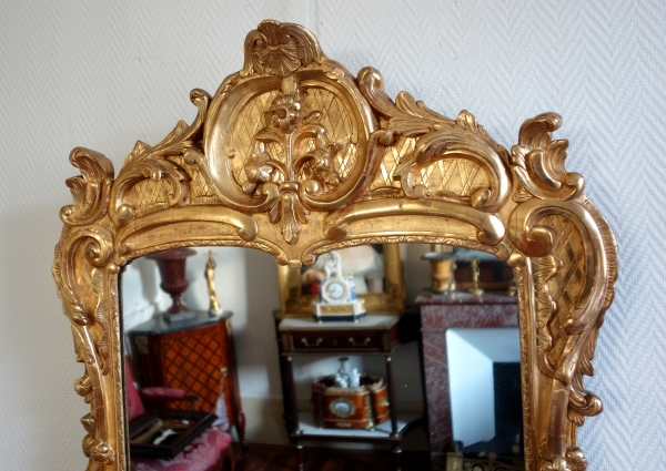 Louis XV gilt wood mirror, South of France, 18th century circa 1760 - 103cm x 73cm