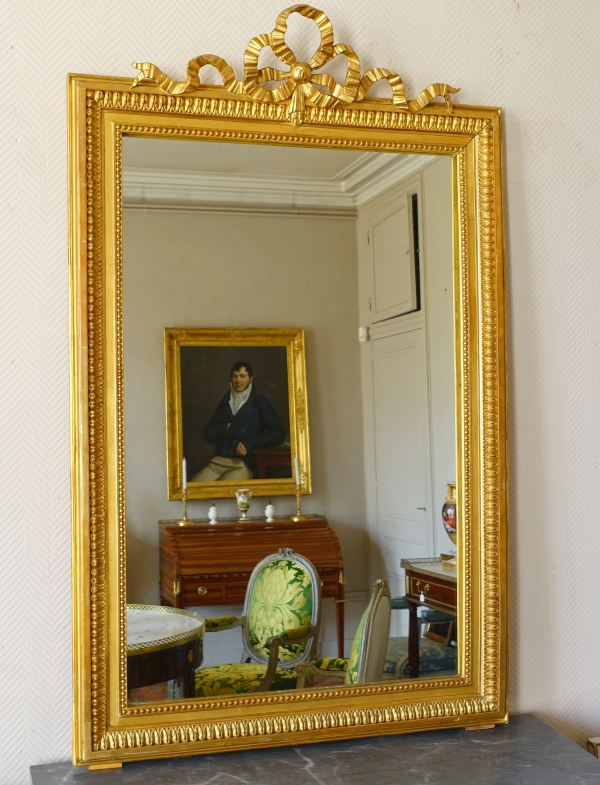 Tall Louis XVI style mirror, France, late 19th century