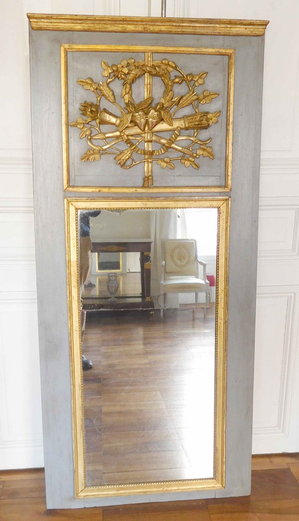 Louis XVI Mirror, 18th century, allegory of love