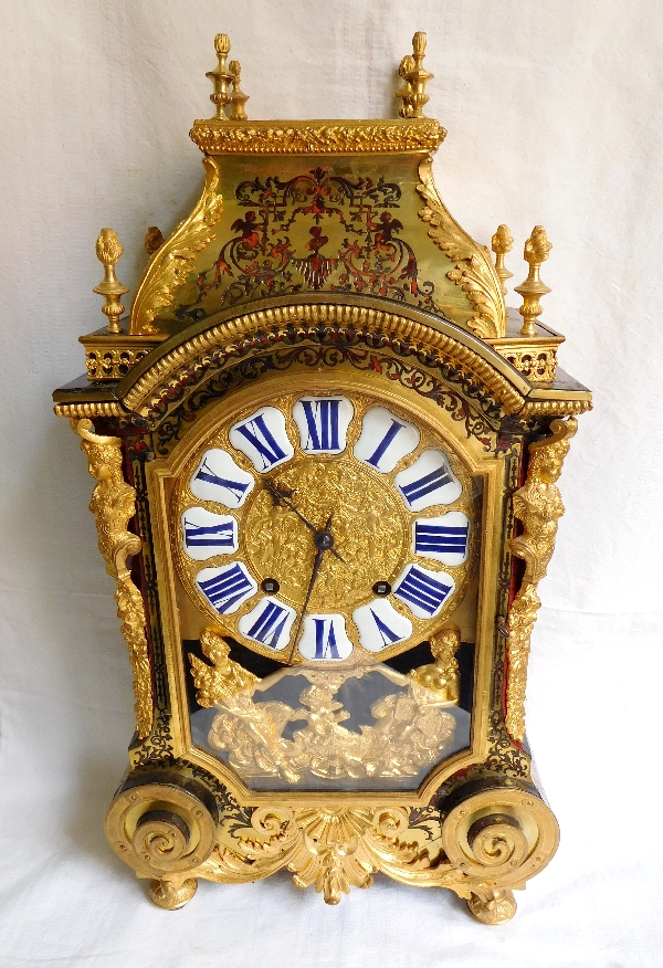 Louis XIV clock, Boulle marquetry, early 18th century