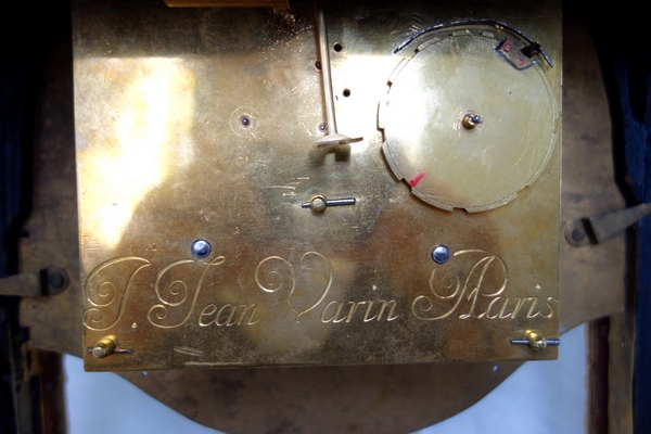 Pendule cartel et sa console d'époque Louis XIV par Jean Varin en marqueterie Boulle