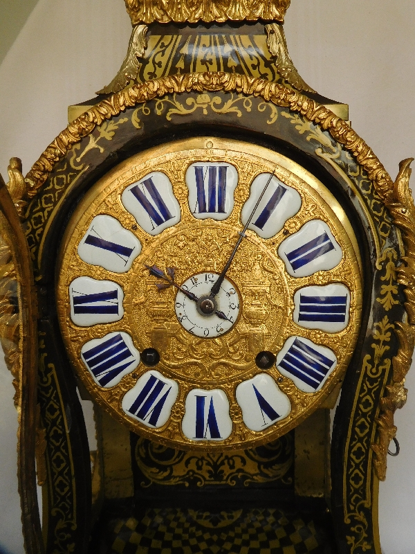 Regence marquetry cartel clock, Le Doux - Paris, early 18th century circa 1730