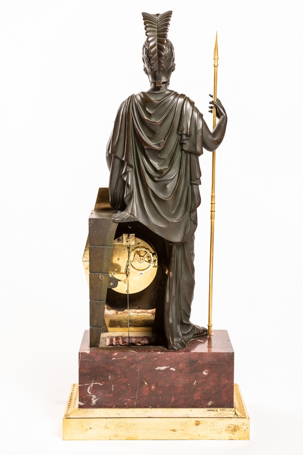 Gerard-Jean Galle - spectaculaire pendule Pallas Athena - fin de l'époque Empire vers 1820