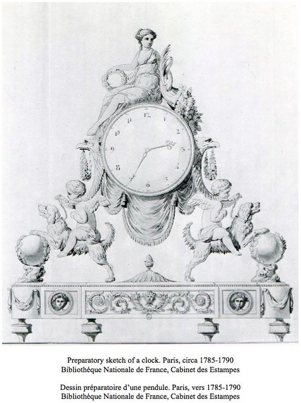 Large Louis XVI ormolu and marble clock, model of Prince Eugène - La Malmaison