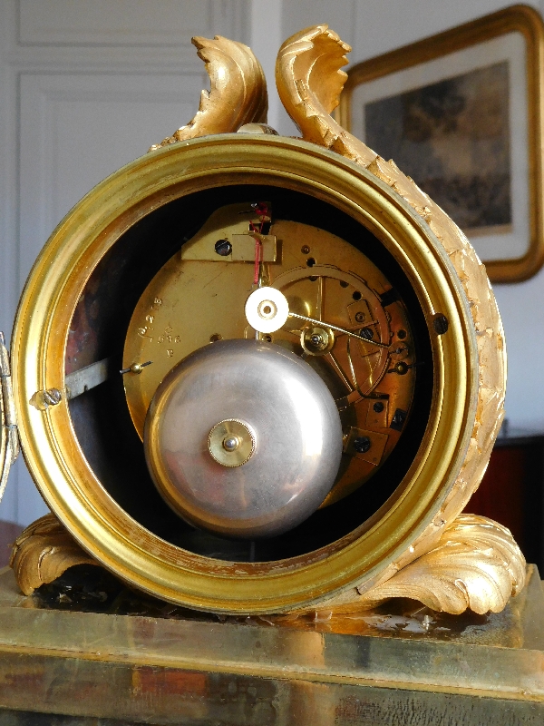 Tall ormolu Empire clock - Restauration period circa 1820 - 52cm