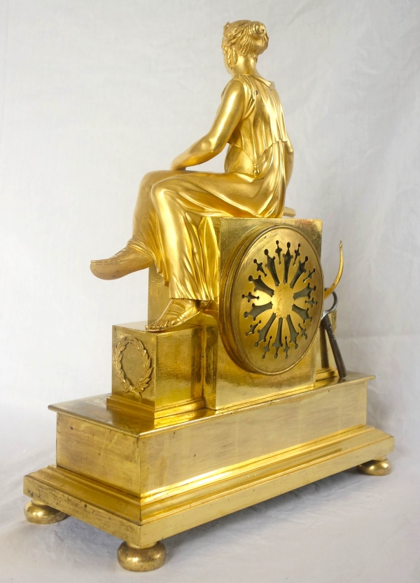 Empire allegoric ormolu clock : Navy allegory - early 19th century