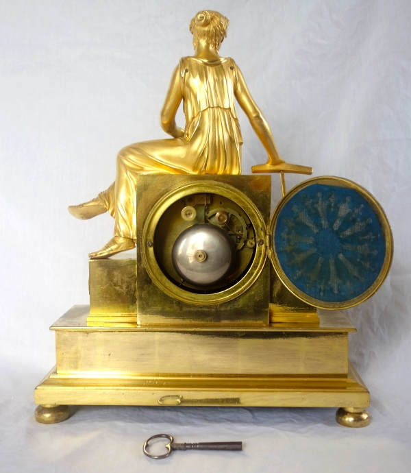 Empire allegoric ormolu clock : Navy allegory - early 19th century