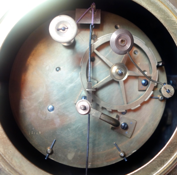 Empire allegoric ormolu clock : Navy allegory - early 19th century