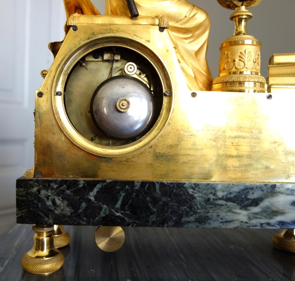 Claude Galle & Piolaine - Astronomy Study ormolu clock, Empire period