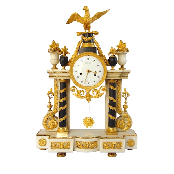 Louis XVI marble and ormolu clock - 18th century
