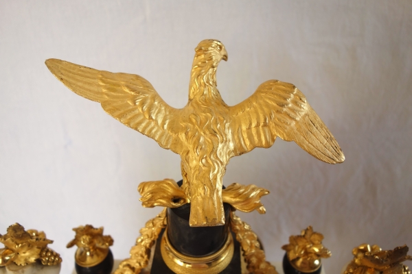 Louis XVI marble and ormolu clock - 18th century