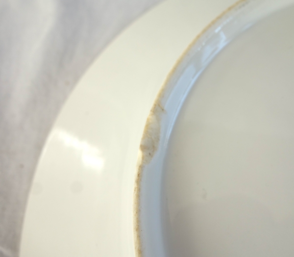 Dihl & Guerhard Manufacture : set of 12 table plates, Louis XVI style - signed
