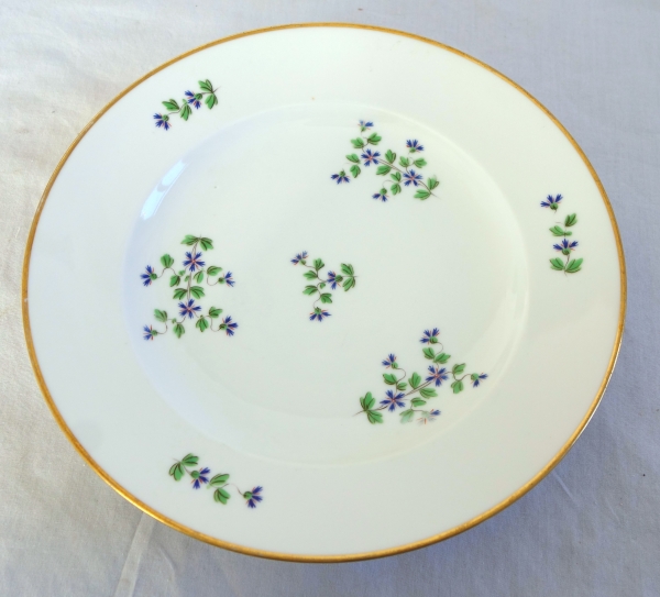 Dihl & Guerhard Manufacture : set of 12 table plates, Louis XVI style - signed