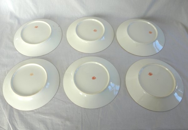 Dihl & Guerhard Manufacture : set of 12 table plates, Louis XVI style - signed