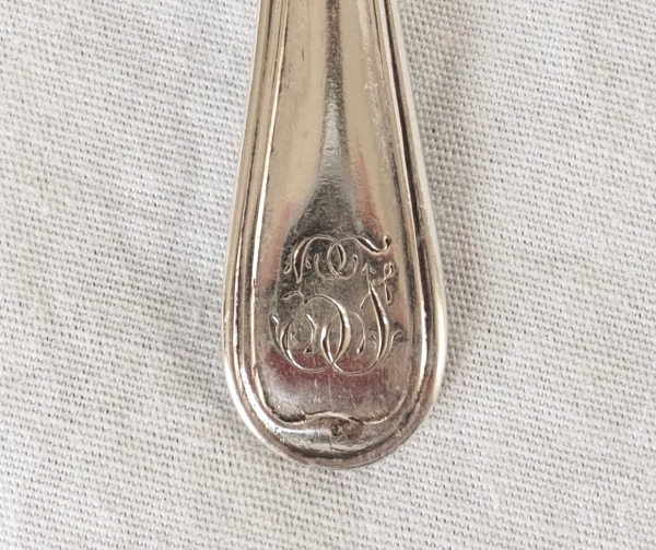 Nast : série de 4 salerons d’époque Empire en porcelaine de Paris blanche et or