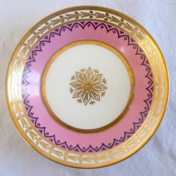 Sevres Royal Manufacture - 1821 : set of 6 polychromatic porcelain cups