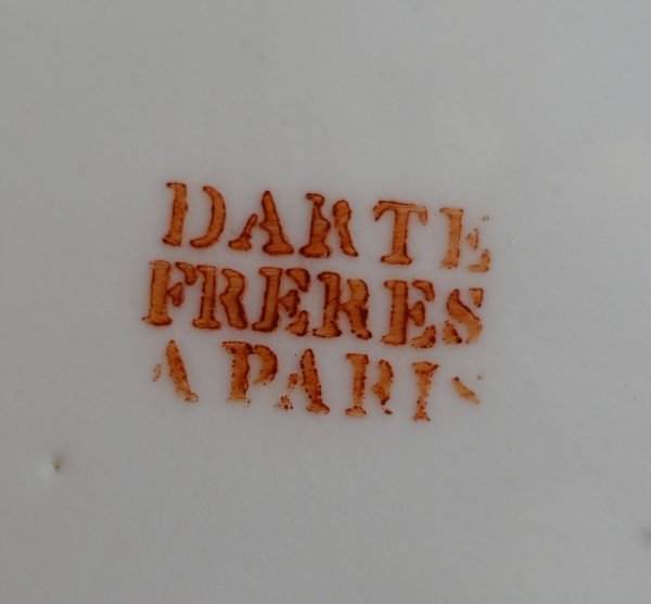 Darte Frères - assiette en trompe l'oeil aux noisettes - époque Empire - signée
