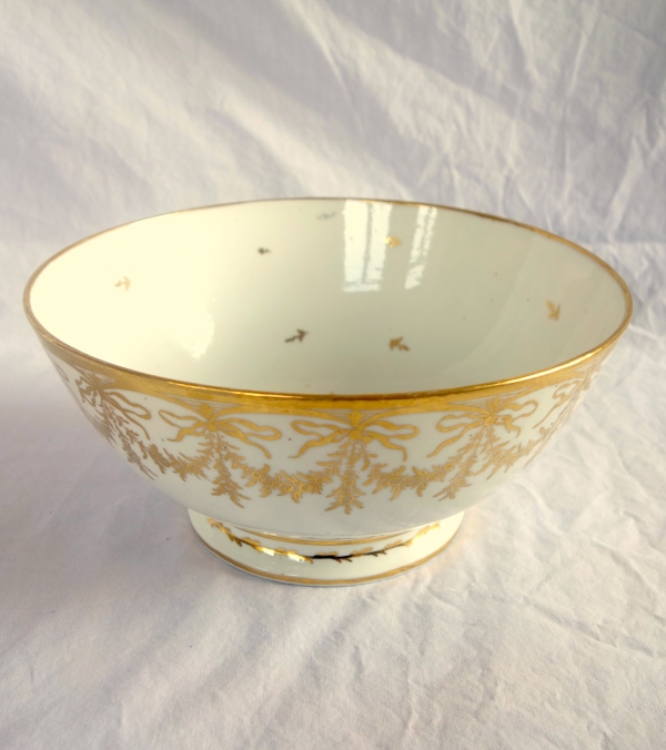 Empire Paris porcelain biscuit bowl, late 18th century