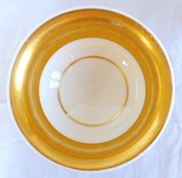 Empire Paris porcelain bowl enhanced with fine gold, early19th century