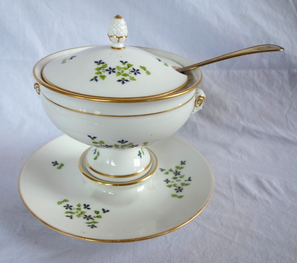 Louis XVI style Paris porcelain jam jar, 19th century period