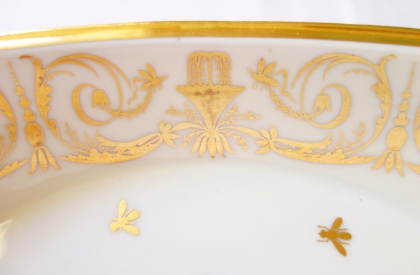 Porcelain Empire trinket bowl, Locre Manufacture, early 19th century