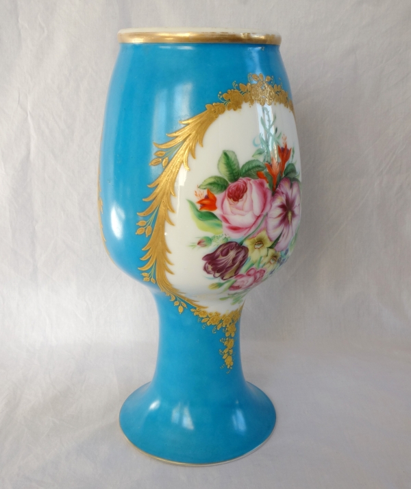 Tall ornamental porcelain vase in the taste of Sèvres, Napoléon III period