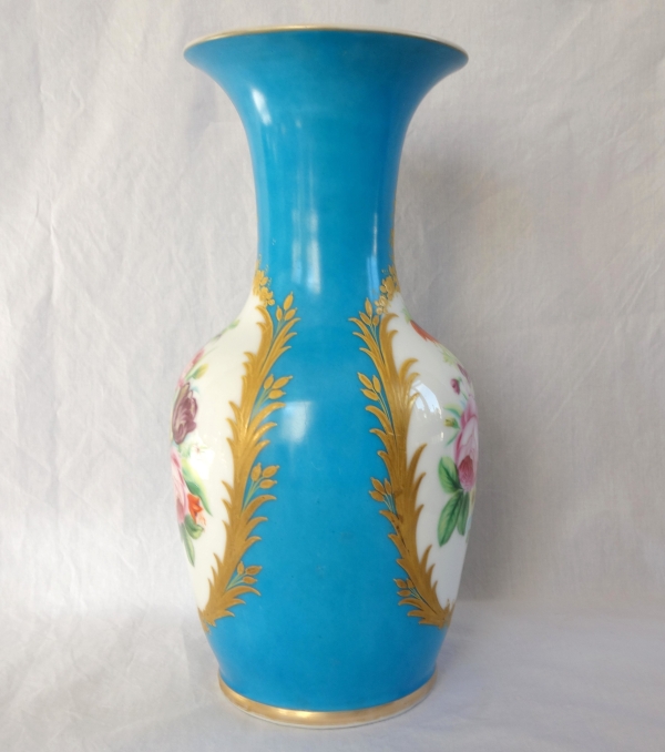 Tall ornamental porcelain vase in the taste of Sèvres, Napoléon III period