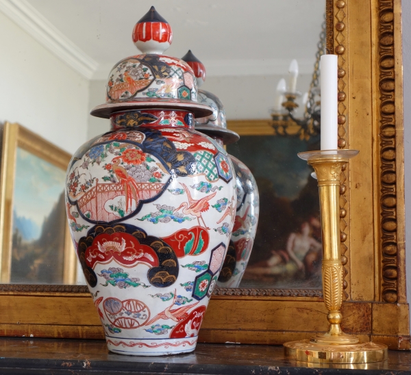 Grande potiche en porcelaine Imari, Japon, époque XIXe siècle - 48cm