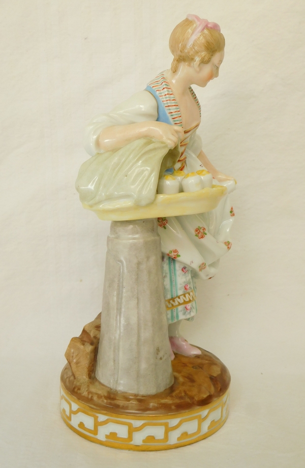 Tall meissen porcelain figure, merchant, 18th century, 1796 - 23cm