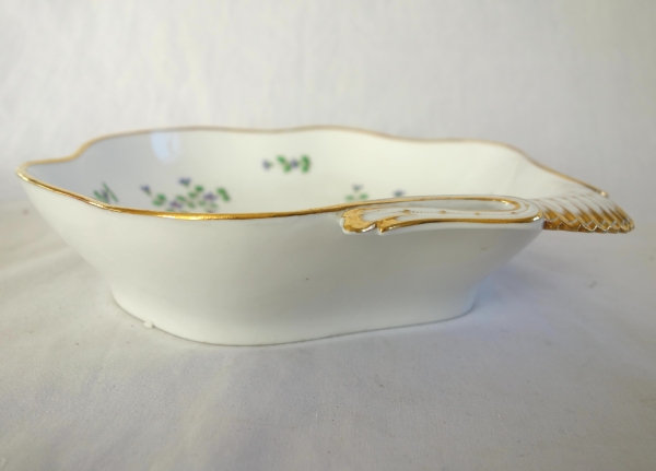 Dihl et Guerard Manufacture - pair of bread serving dishes, barbeaux pattern - signed