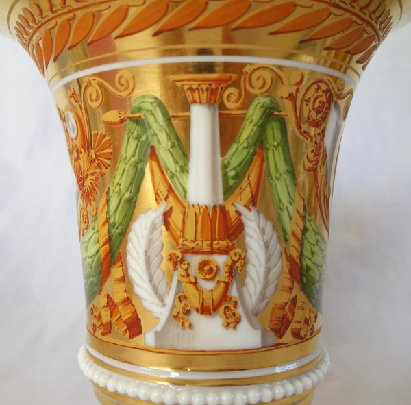 Paire de cache-pots d'époque Restauration en porcelaine attr. à Schoelcher - vers 1820