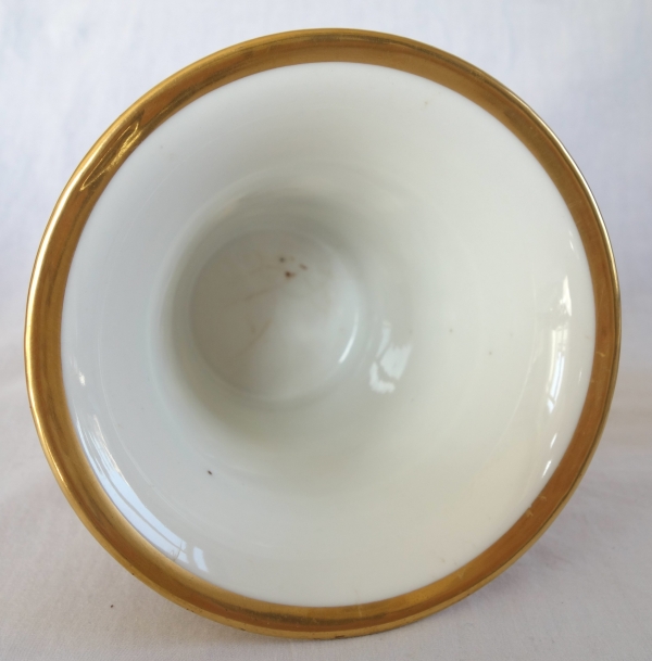 Paire de cache-pots d'époque Restauration en porcelaine attr. à Schoelcher - vers 1820
