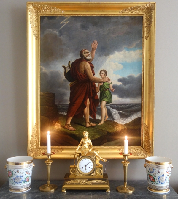 Pair of Paris porcelain planters, early 19th century circa 1840