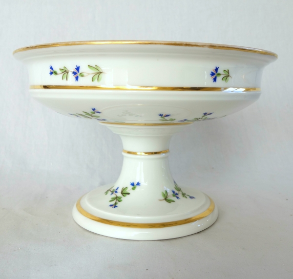 Pair of Paris porcelain compote dishes, Louis XVI style, attributed to Dihl & Guerhard