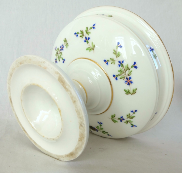 Pair of Paris porcelain compote dishes, Louis XVI style, attributed to Dihl & Guerhard