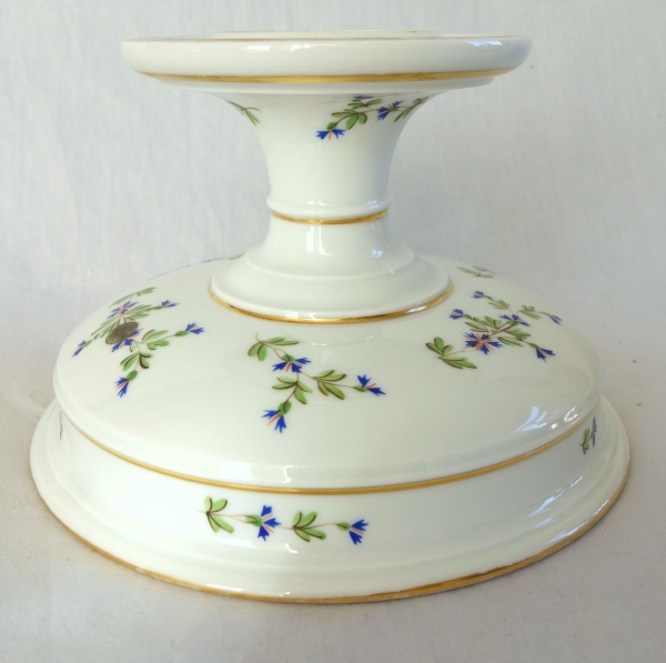 Pair of Paris porcelain compote dishes, Louis XVI style, attributed to Dihl & Guerhard