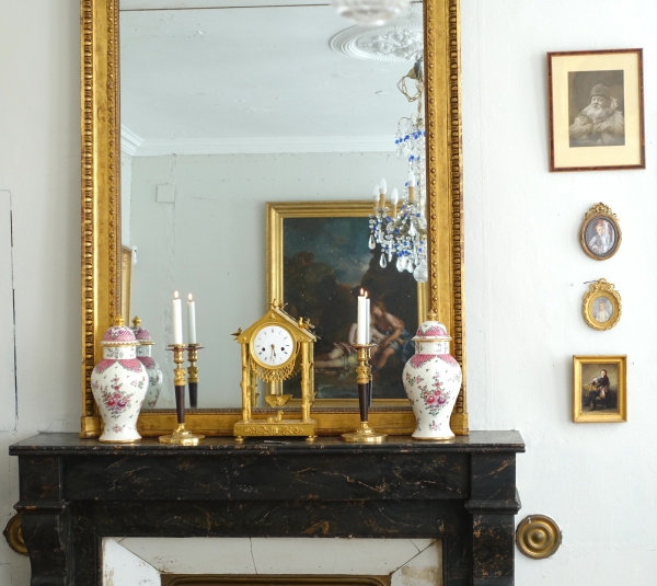 Pair of porcelain potiches in the taste of China - Manufacture Samson