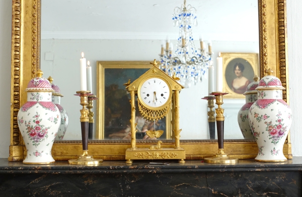 Pair of porcelain potiches in the taste of China - Manufacture Samson