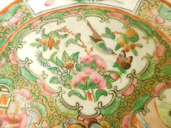 Canton porcelain tray - China, 19th century
