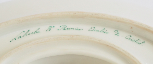 Paris porcelain sauce boat signed Lahoche & Pannier - l'Escalier de Cristal