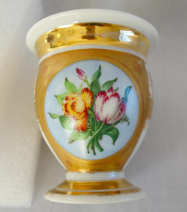 Empire Paris porcelain coffee set for 8 guests, Empire period, early 19th century - 12 pieces