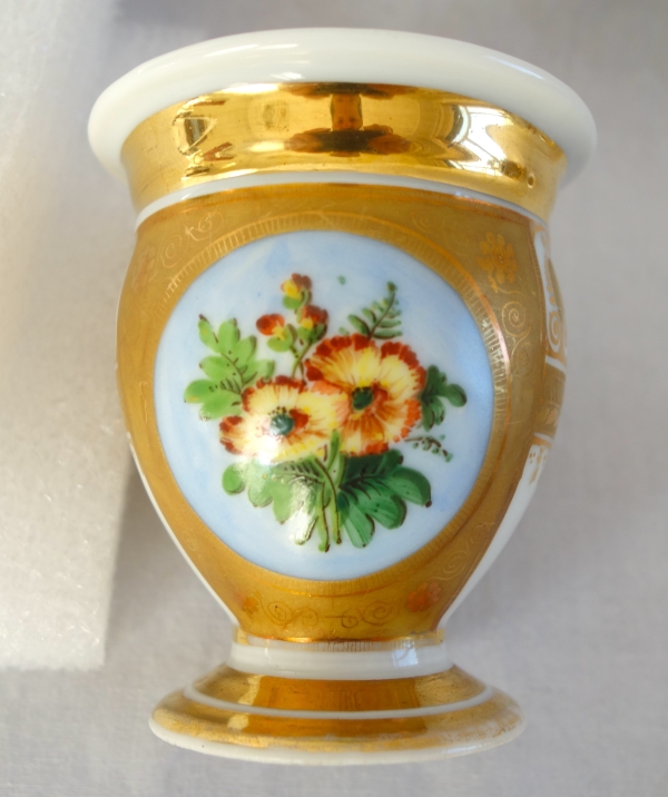 Empire Paris porcelain coffee set for 8 guests, Empire period, early 19th century - 12 pieces