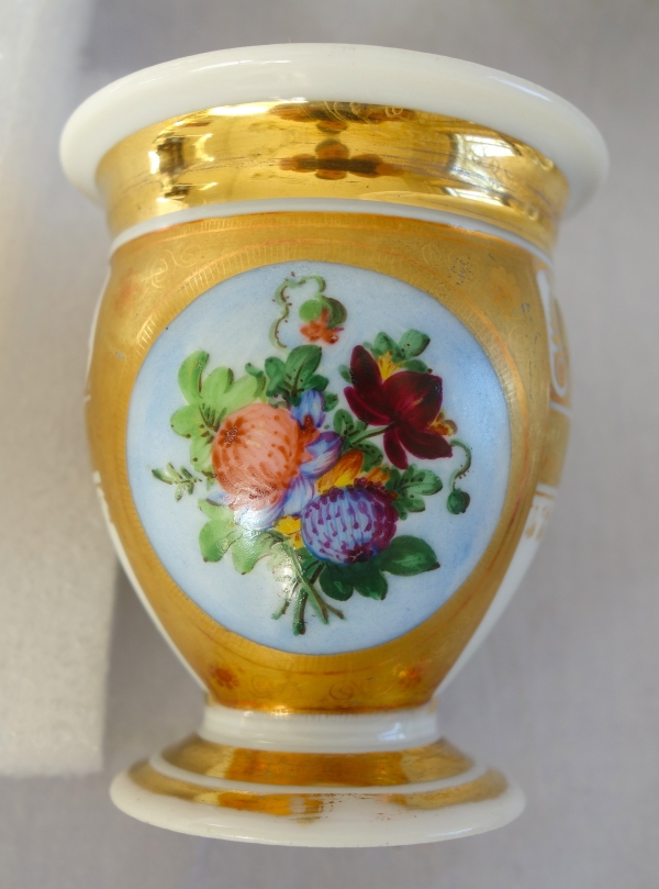 Empire Paris porcelain coffee set for 8 guests, Empire period, early 19th century - 12 pieces