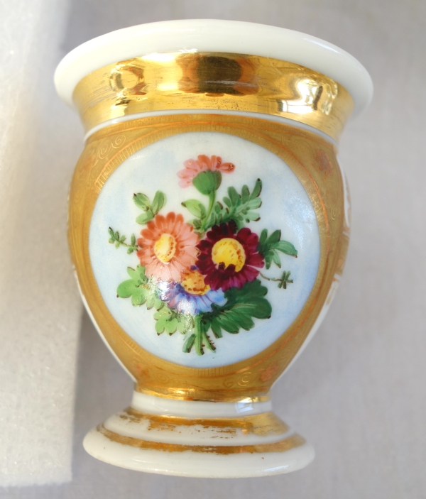 Empire Paris porcelain coffee set for 8 guests, Empire period, early 19th century - 12 pieces
