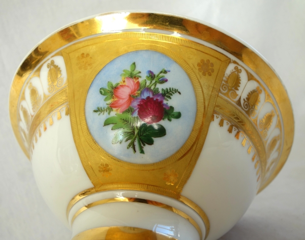 Empire Paris porcelain coffee set for 8 guests, Empire period, early 19th century - 12 pieces