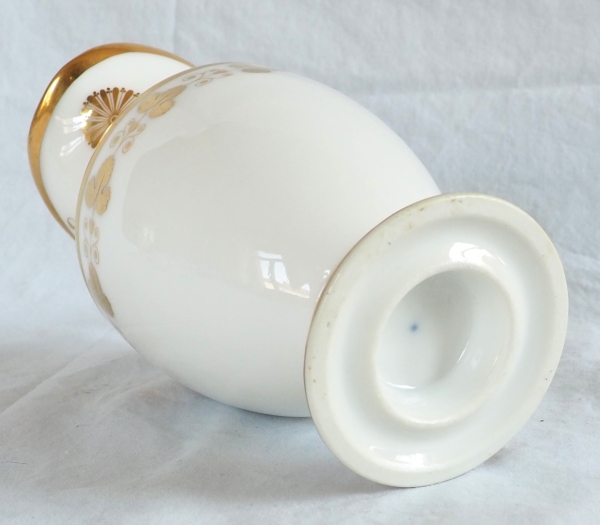 Nast : service à café d’époque Empire en porcelaine de Paris blanche et or - 12 personnes