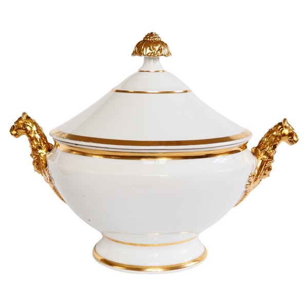 Empire Paris porcelain soup tureen, early 19th century