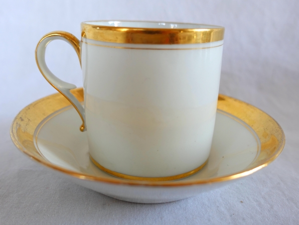 Paris porcelain coffee cup, Halley Manufacture, early 19th century before 1811