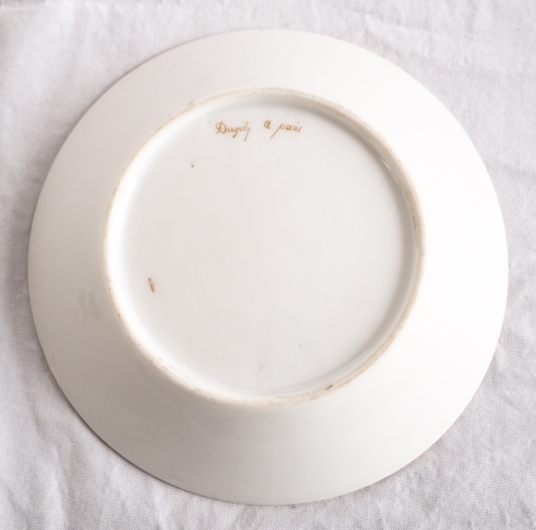 Dagoty : Paris porcelain Empire coffee cups - signed