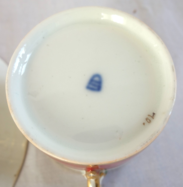 Manufacture Impériale de Vienne : tasse litron en porcelaine, XIXe siècle vers 1820 - signée